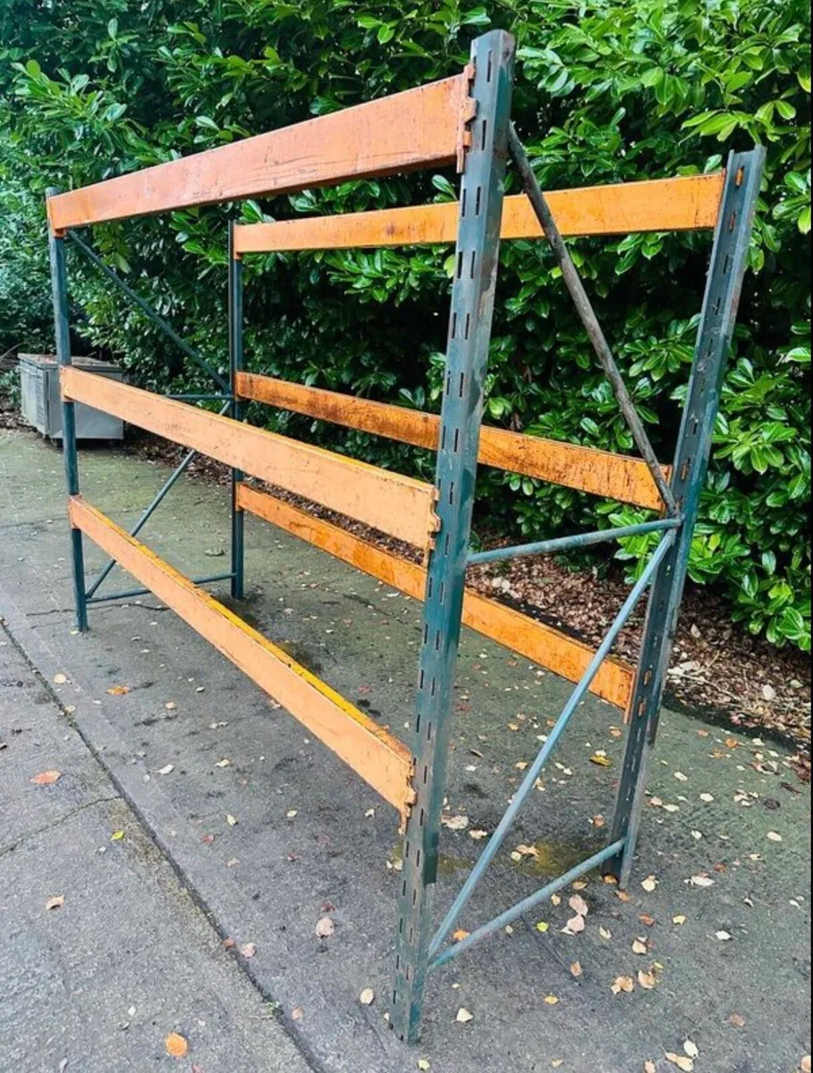 PALLET RACKING SHED GARAGE SHELVING LARGE QUANTITY - Image 3