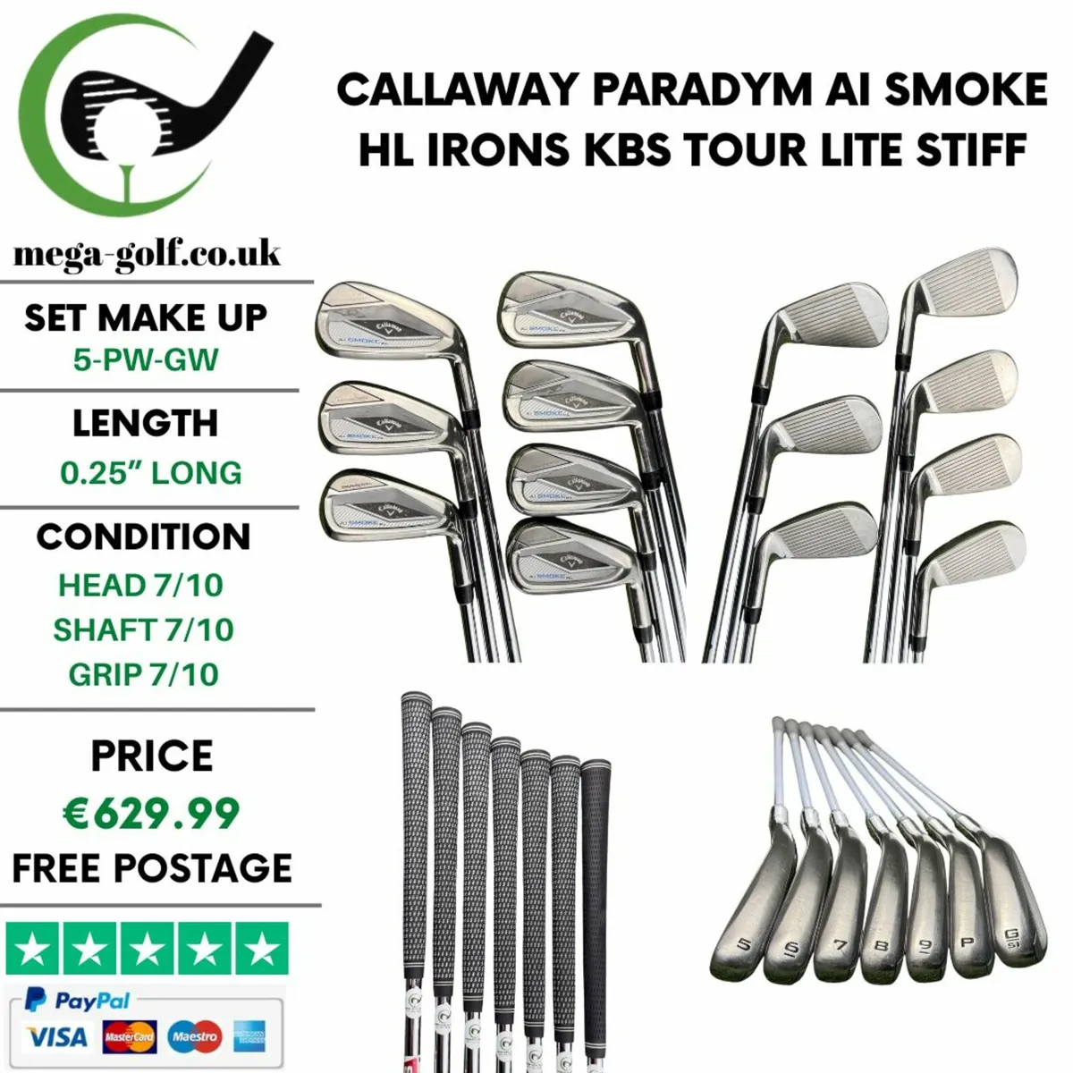 Callaway Paradym Ai Smoke HL Irons / 5-Pw-Gw - Image 1