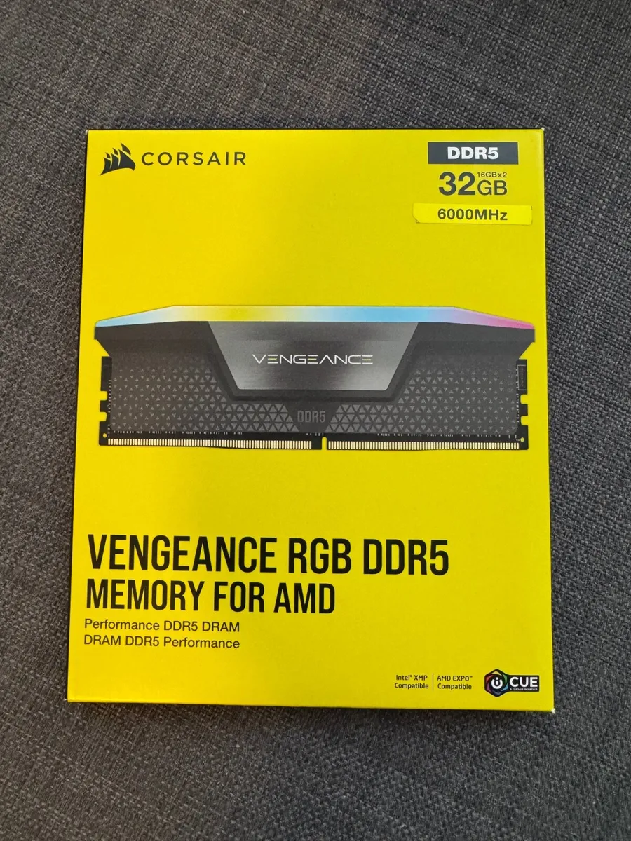 32GB DDR5 (16GBx2) Corsair Vengeance RGB 6000MHz - Image 1