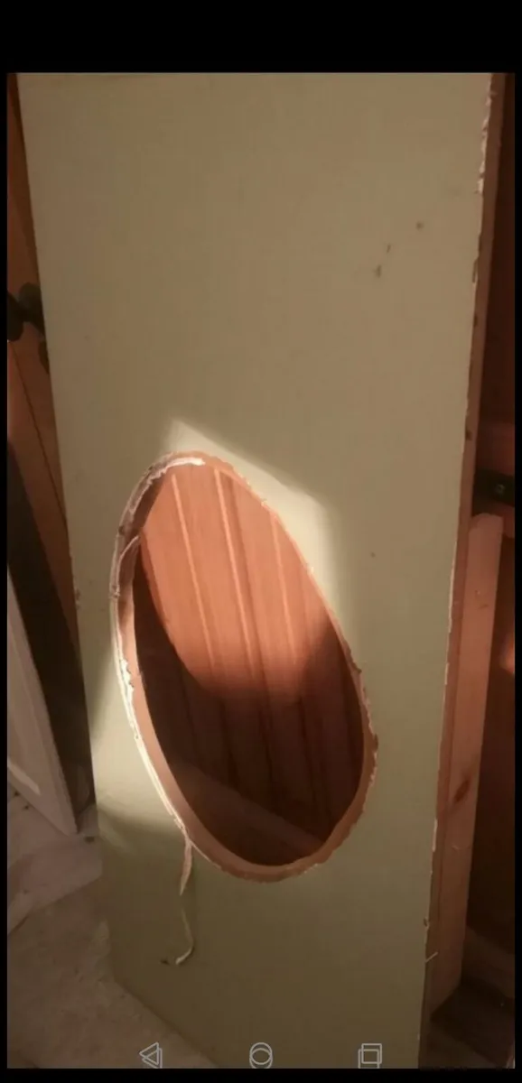 Solid Pine (Painted Green) Bathroom Unit - Image 2