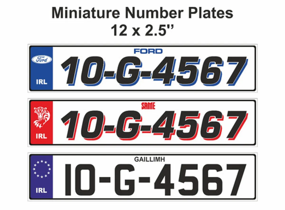 Small Number Plates - Tractor / Agri / Machinery - Image 3