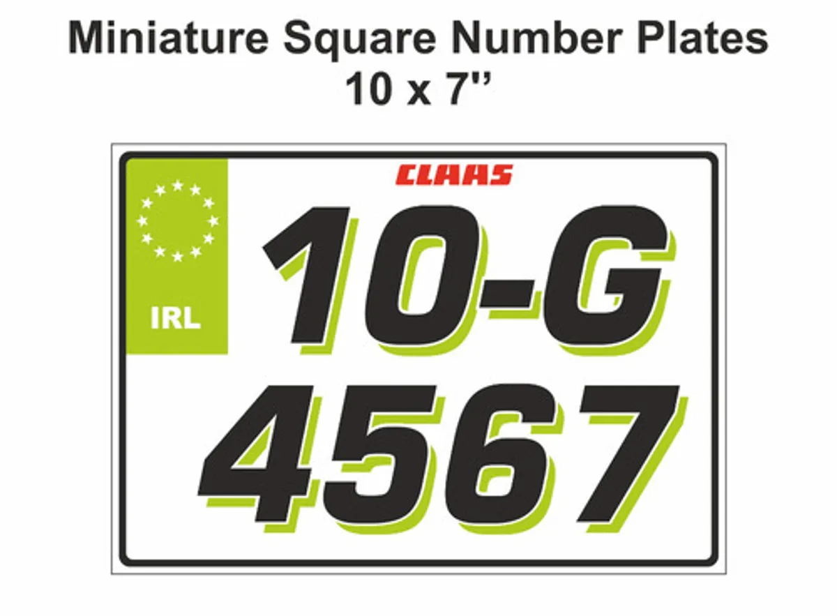 Small Number Plates - Tractor / Agri / Machinery - Image 4