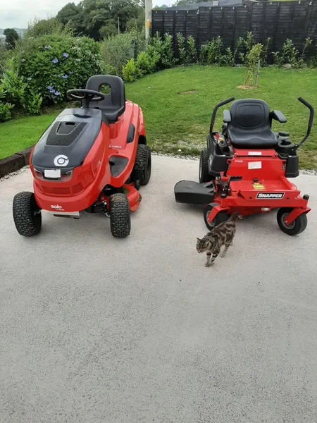 Ride on lawn cheap mowers done deal