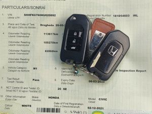 2018 Honda Civic 1.0 i-TECH 127bhp- Fresh NCT - Image 2