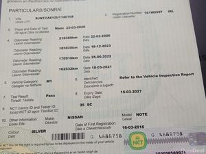 Nissan Note 2016 Gt sport Dsl NCT 03.27 - Image 2