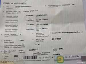 Renault Clio 2011 long tax and new NCT 7.27 - Image 2