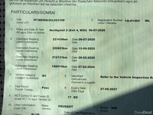 Peugeot 508 2012 Hdi 1.6 NCT 09-27 - Image 3
