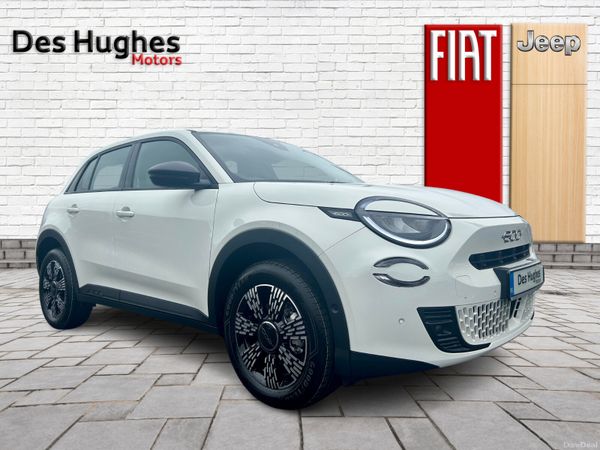 Fiat 600 Hatchback, Hybrid, 2026, White