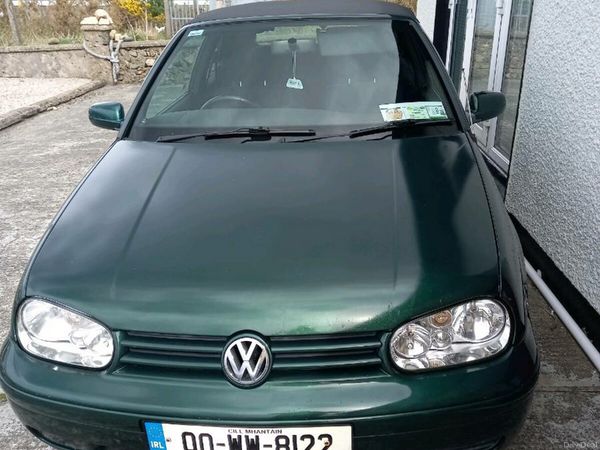 Volkswagen Golf Convertible, Petrol, 2000, Green