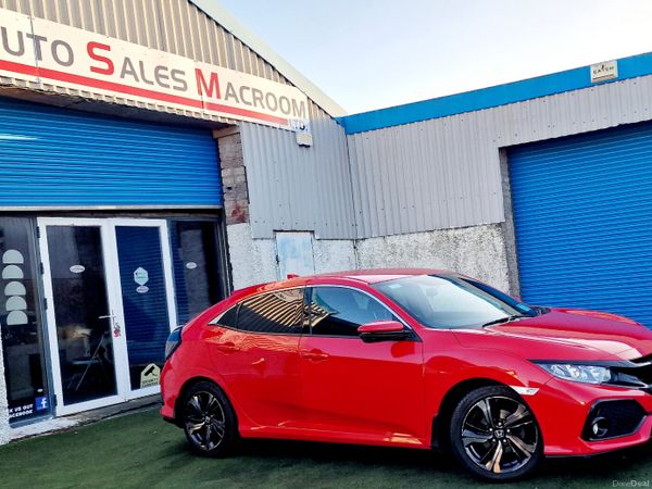 Honda Civic Hatchback, Petrol, 2018, Red