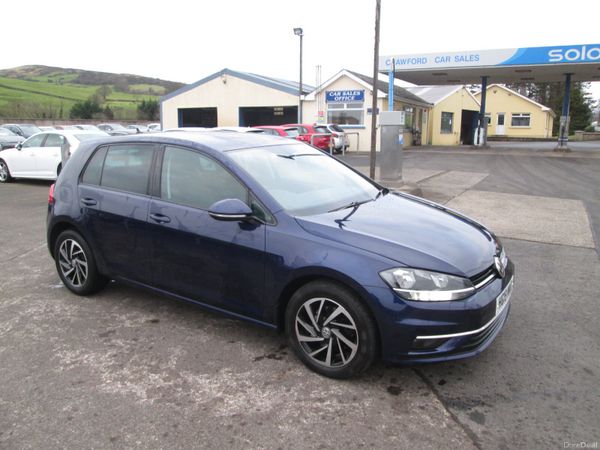 Volkswagen Golf Hatchback, Diesel, 2019, Blue