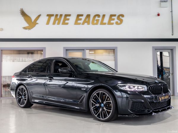 BMW 5-Series Saloon, Petrol Hybrid, 2021, Black