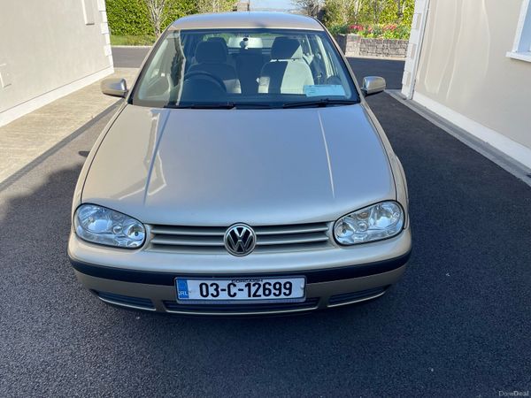 Volkswagen Golf Hatchback, Petrol, 2003, Gold