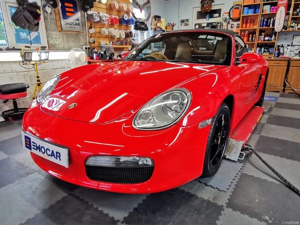 Porsche Boxster Convertible, Petrol, 2005, Red
