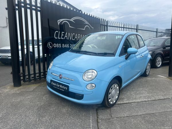 Fiat 500 Hatchback, Petrol, 2015, Blue