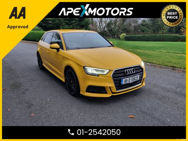 Audi A3 Hatchback, Petrol, 2018, Yellow