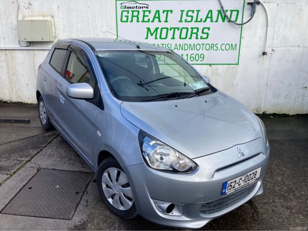 Mitsubishi Mirage Hatchback, Petrol, 2015, Silver