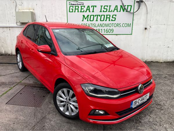 Volkswagen Polo Hatchback, Petrol, 2019, Red