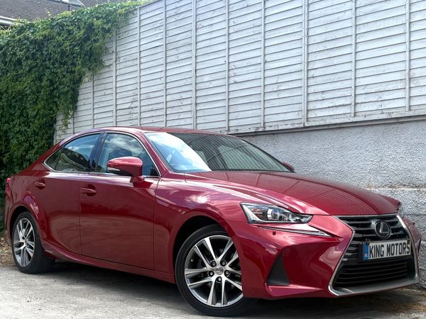 Lexus IS Saloon, Petrol Hybrid, 2020, Red