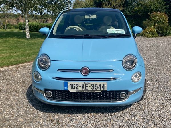 Fiat 500 Hatchback, Petrol, 2016, Blue