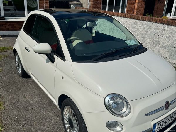 Fiat 500 Hatchback, Petrol, 2013, White