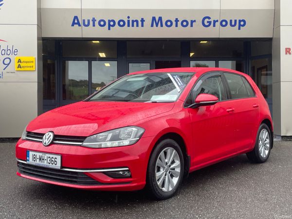 Volkswagen Golf Hatchback, Diesel, 2018, Red