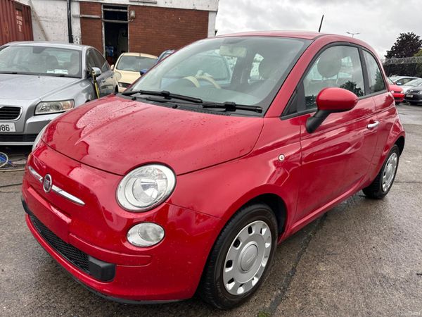Fiat 500 Hatchback, Petrol, 2015, Red
