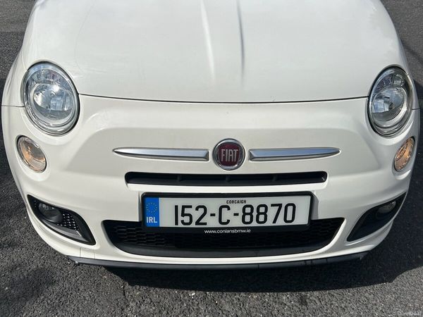 Fiat 500 Hatchback, Petrol, 2015, White