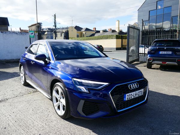 Audi A3 Hatchback, Petrol Plug-in Hybrid, 2022, Blue
