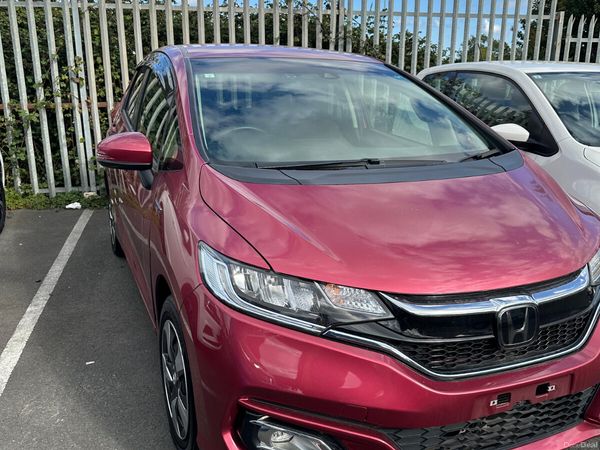 Honda Fit Hatchback, Petrol Hybrid, 2019, Red
