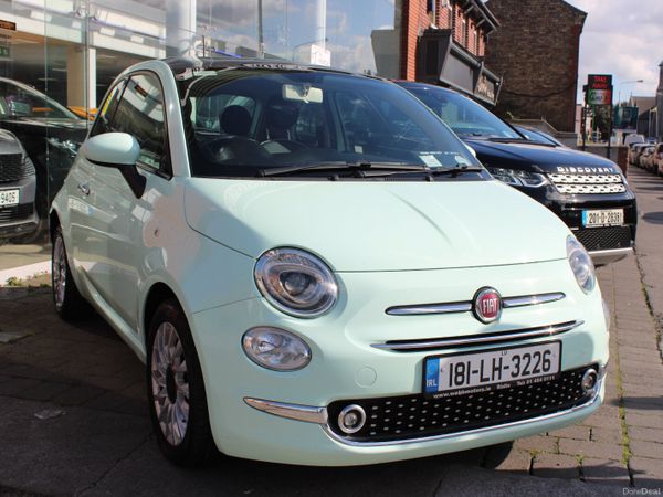 Fiat 500 Hatchback, Petrol, 2018, Green