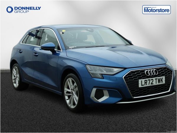 Audi A3 Hatchback, Petrol Hybrid, 2022, Blue