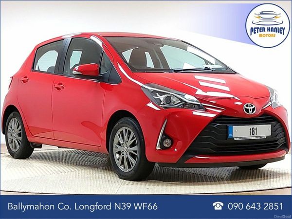 Toyota Yaris Hatchback, Petrol, 2018, Red