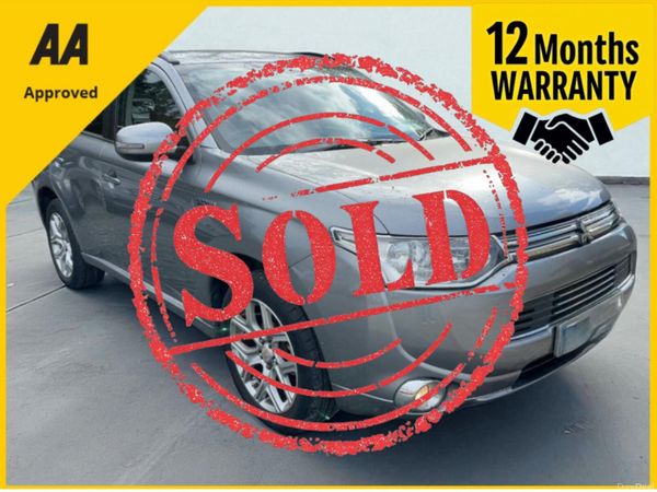 Mitsubishi Outlander SUV, Petrol Plug-in Hybrid, 2014, Grey