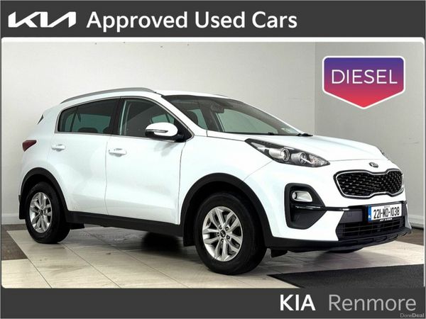 Kia Sportage MPV, Diesel Hybrid, 2022, White