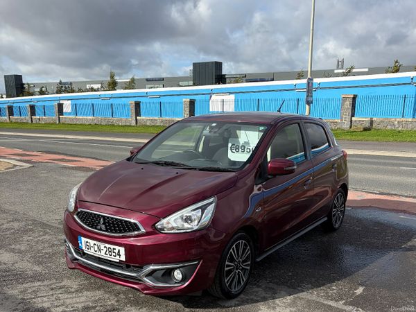 Mitsubishi Mirage Hatchback, Petrol, 2016, Red