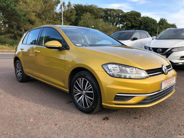 Volkswagen Golf Hatchback, Diesel, 2018, Yellow