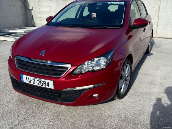 Peugeot 308 Hatchback, Diesel, 2014, Red
