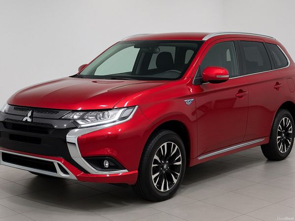 Mitsubishi Outlander SUV, Petrol Plug-in Hybrid, 2016, Red