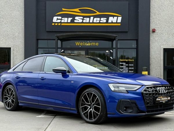 Audi A8 Saloon, Diesel Hybrid, 2023, Blue