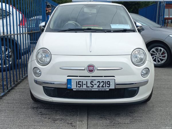 Fiat 500 Hatchback, Petrol, 2015, White