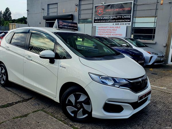 Honda Fit Hatchback, Petrol Hybrid, 2018, White