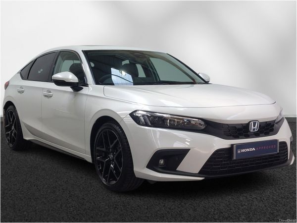 Honda Civic Hatchback, Petrol Hybrid, 2025, White