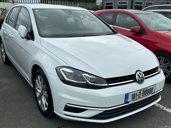 Volkswagen Golf Hatchback, Petrol, 2018, White