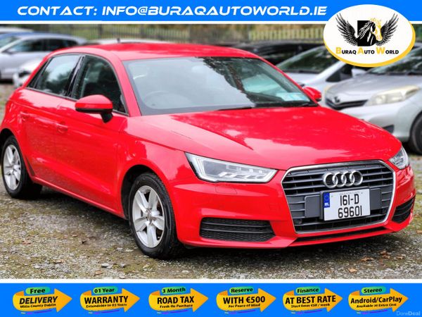 Audi A1 Hatchback, Petrol, 2016, Red