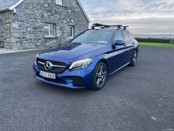 Mercedes-Benz C-Class Estate, Diesel Plug-in Hybrid, 2020, Blue