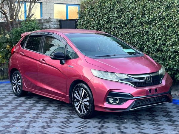 Honda Fit Hatchback, Petrol Hybrid, 2018, Red