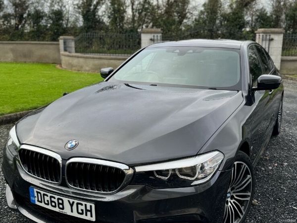 BMW 5-Series Saloon, Petrol Hybrid, 2018, Grey