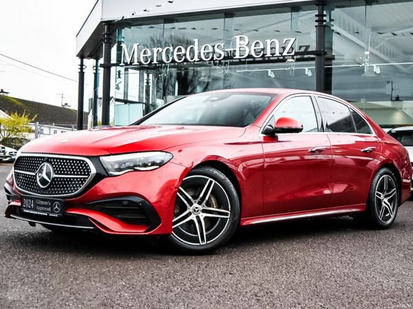 Mercedes-Benz E-Class Saloon, Diesel Hybrid, 2024, Red