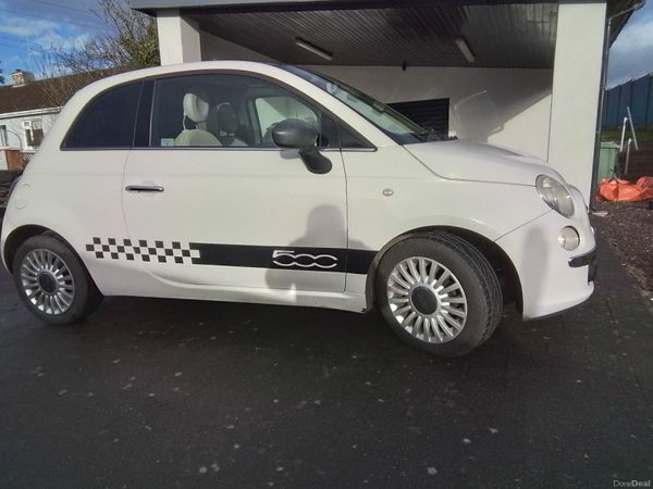 Fiat 500 Hatchback, Petrol, 2010, White